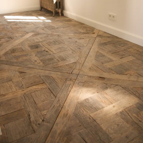 Parquet massif en chêne de récupération Versailles