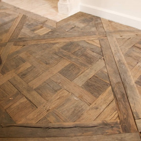 Parquet massif en chêne de récupération Versailles